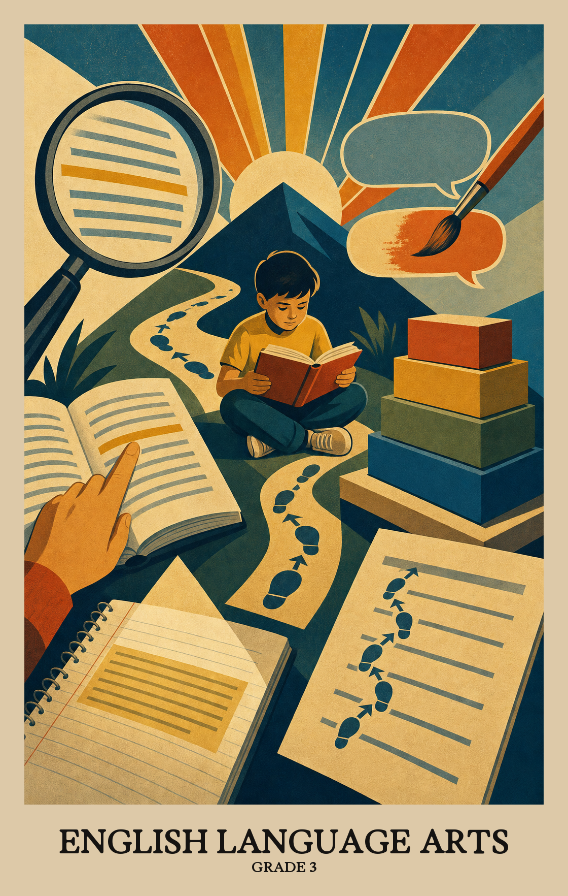 Illustration of what students learn in Grade 3 English Language Arts
