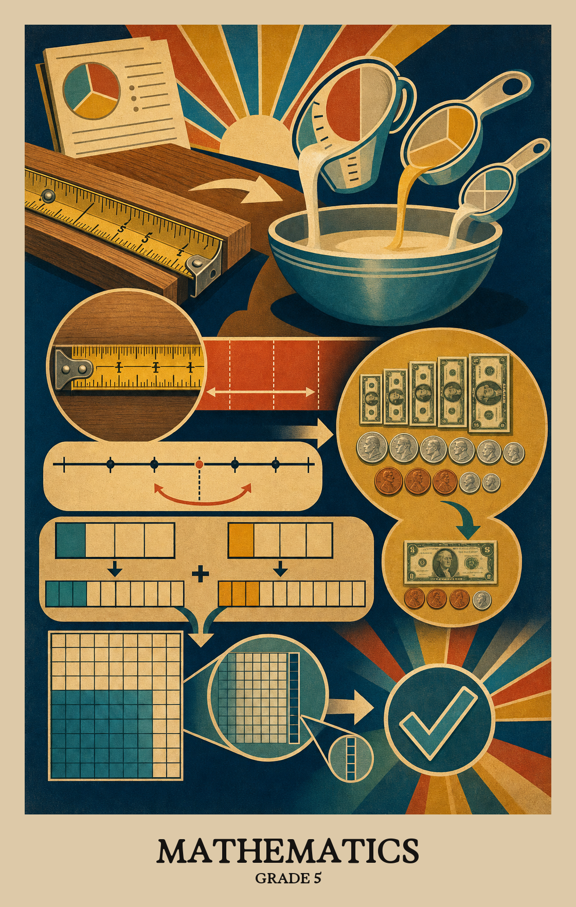 Illustration of what students learn in Grade 5 Mathematics
