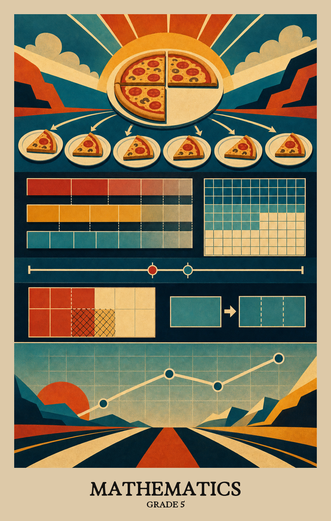 Illustration of what students learn in Grade 5 Mathematics