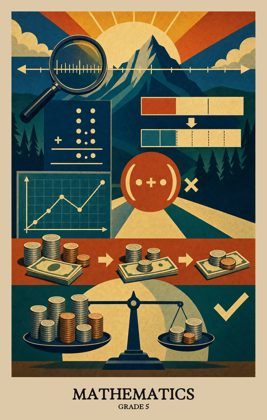Illustration of what students learn in Grade 5 Mathematics